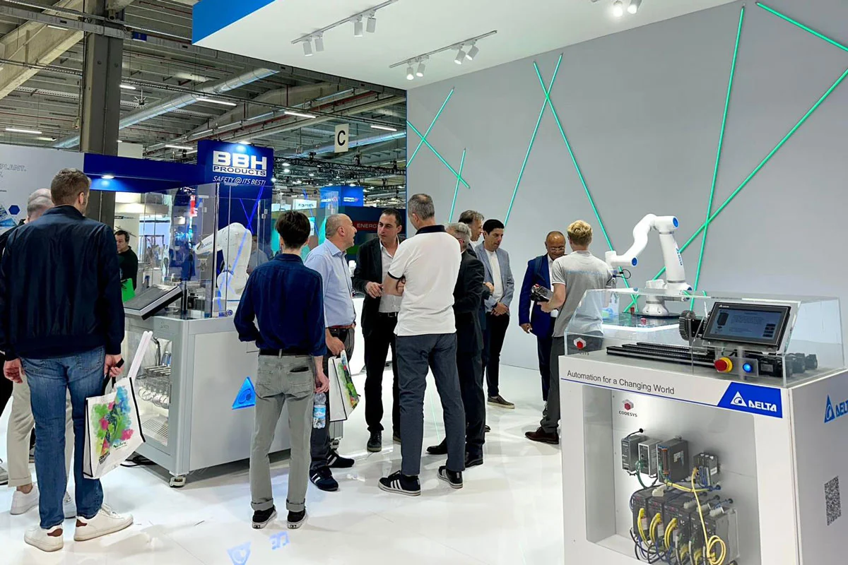 Delta presented high-efficiency, high-flexibility solutions for advanced automation, including the revolutionary D-Bot Series collaborative robot portfolio